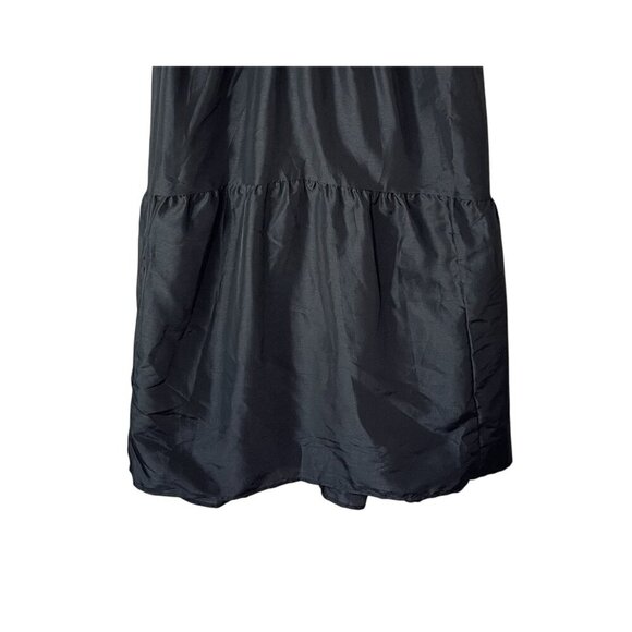 Kika Vargas X Target Black Tiered Ruffle Midi Dress 1X Puff Sleeve Fairy Grunge - Picture 5 of 13